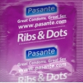 Презервативи Pasante Ribs&Dots-ребристі з крапочками